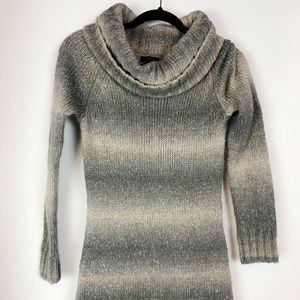 The Limited Knit Sweater Dress w/stripes S